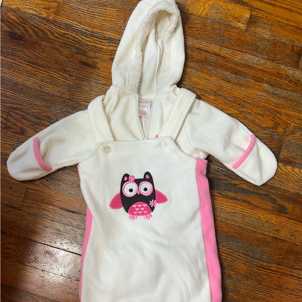 Baby Girl Hooded Snowsuit, 9 Months